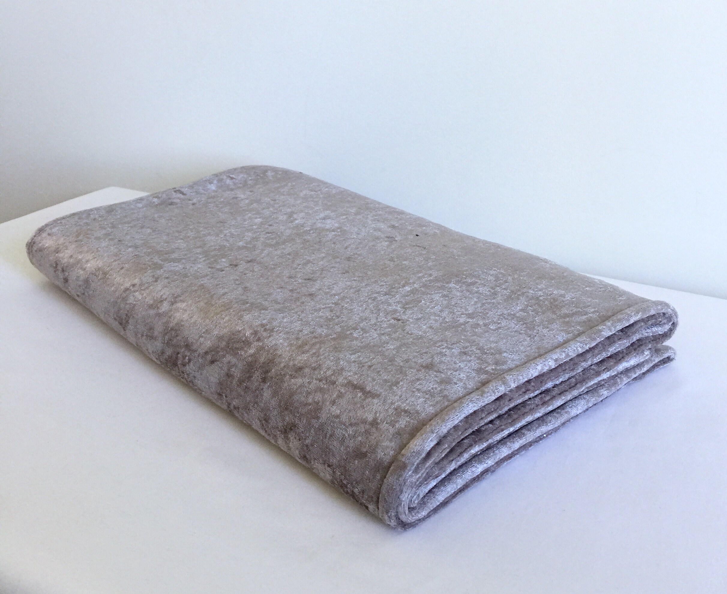Champagne Bed Runner/crushed Velvet Bed Runner/velvet Bed Cover/velvet