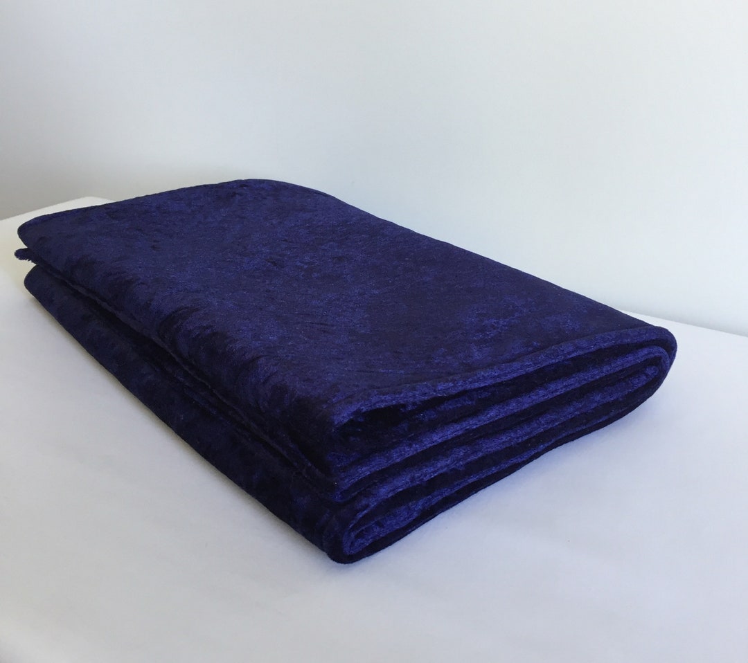 NAVY Bed Runner/dark Blue Crushed Velvet Bed Runner/velvet Bed Etsy