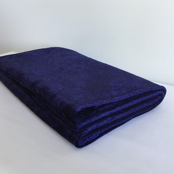 NAVY bed runner/Dark blue crushed velvet bed runner/Velvet Bed Cover/Crushed velvet bed runner/navy velvet bed runner/bed runner in velvet