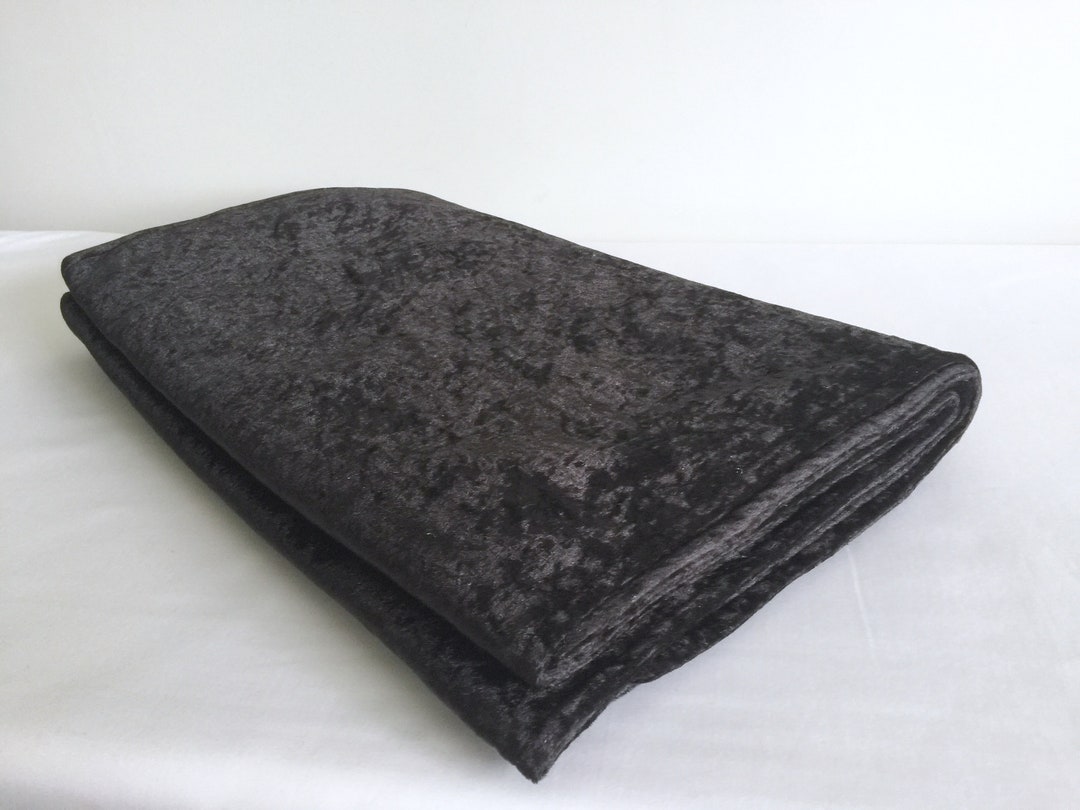 BLACK Bed Runner/black Crushed Velvet Bed Runner/velvet Bed Etsy UK