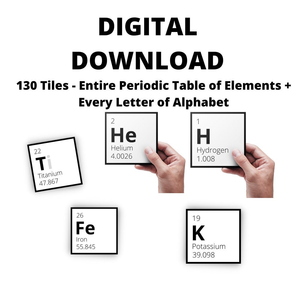 Periodic Table Tiles - Etsy