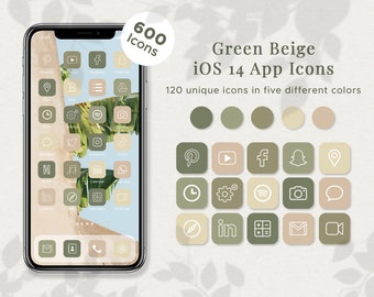 Beige Ios14 Icons Etsy