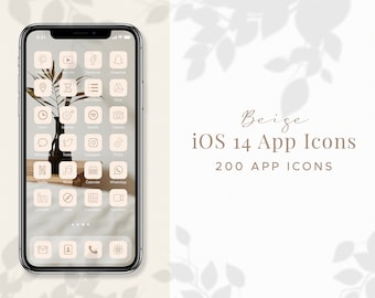 Beige Ios14 Icons Etsy