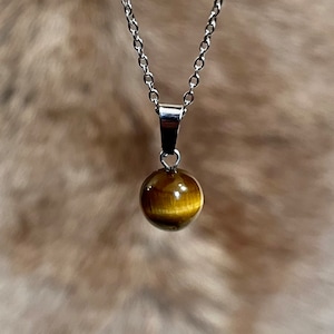 Tiger's Eye - Tiger's Eye Pendant - Natural Stone