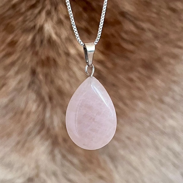 Quartz Rose - Pendentif pierre