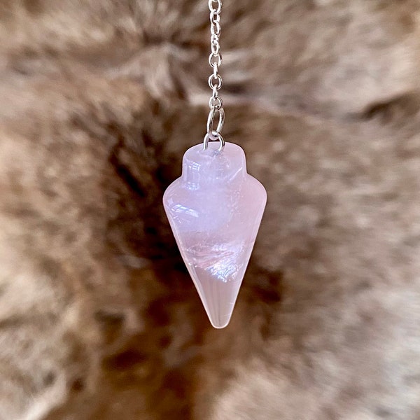 Pendule divinatoire - Quartz Rose