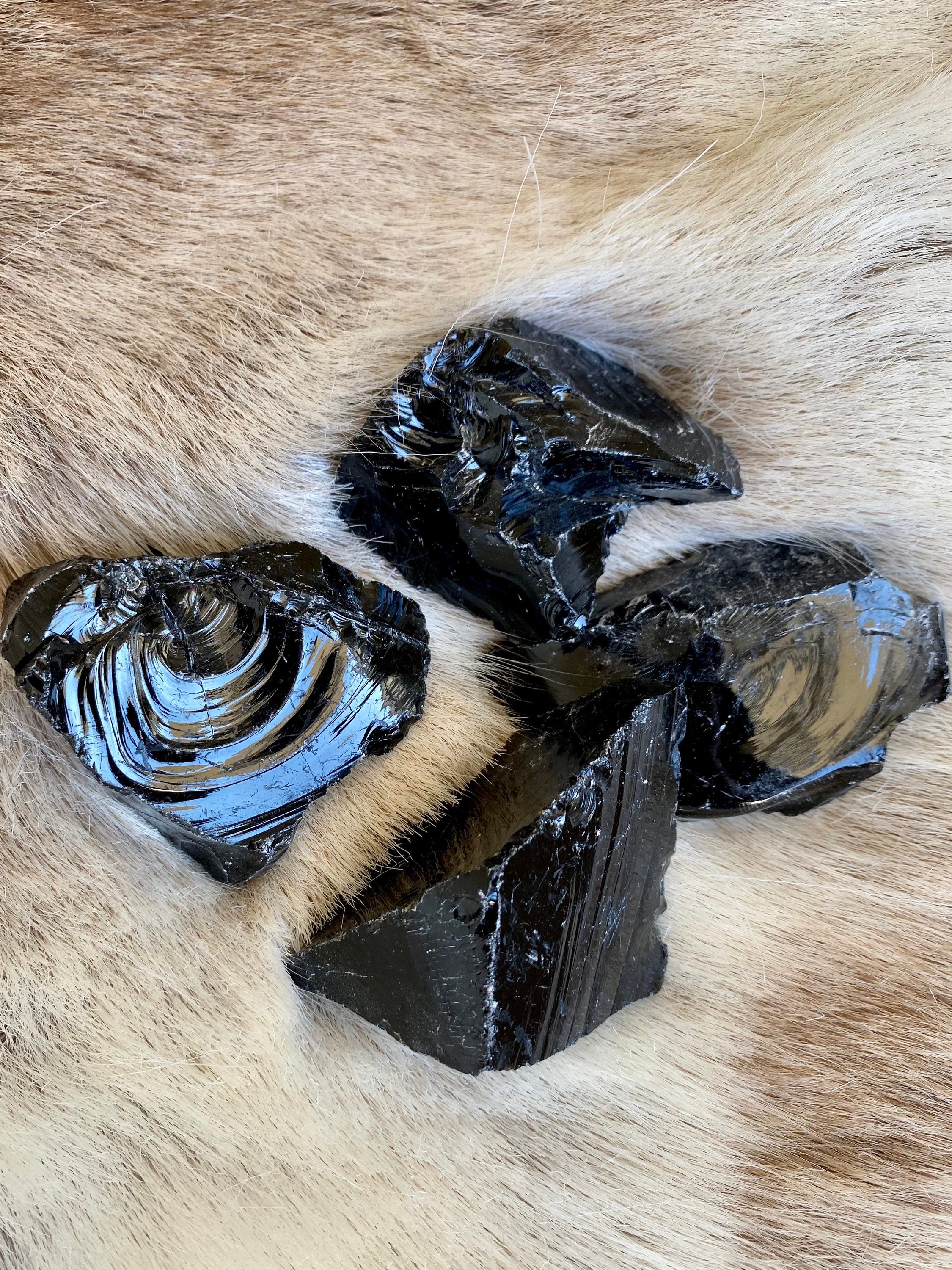 Obsidienne Noire - Pierre Brute