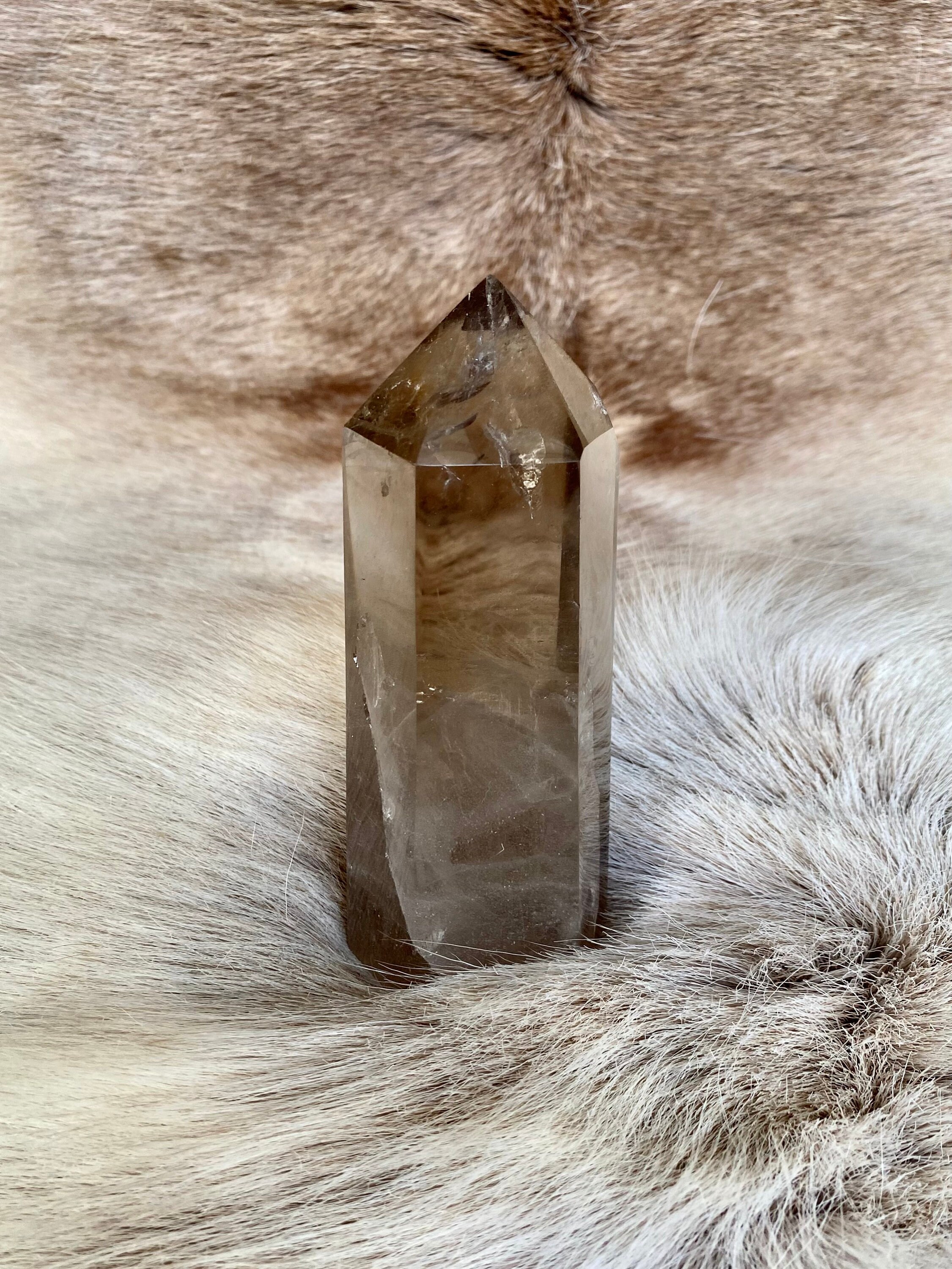 Obélisque en Quartz Fumé