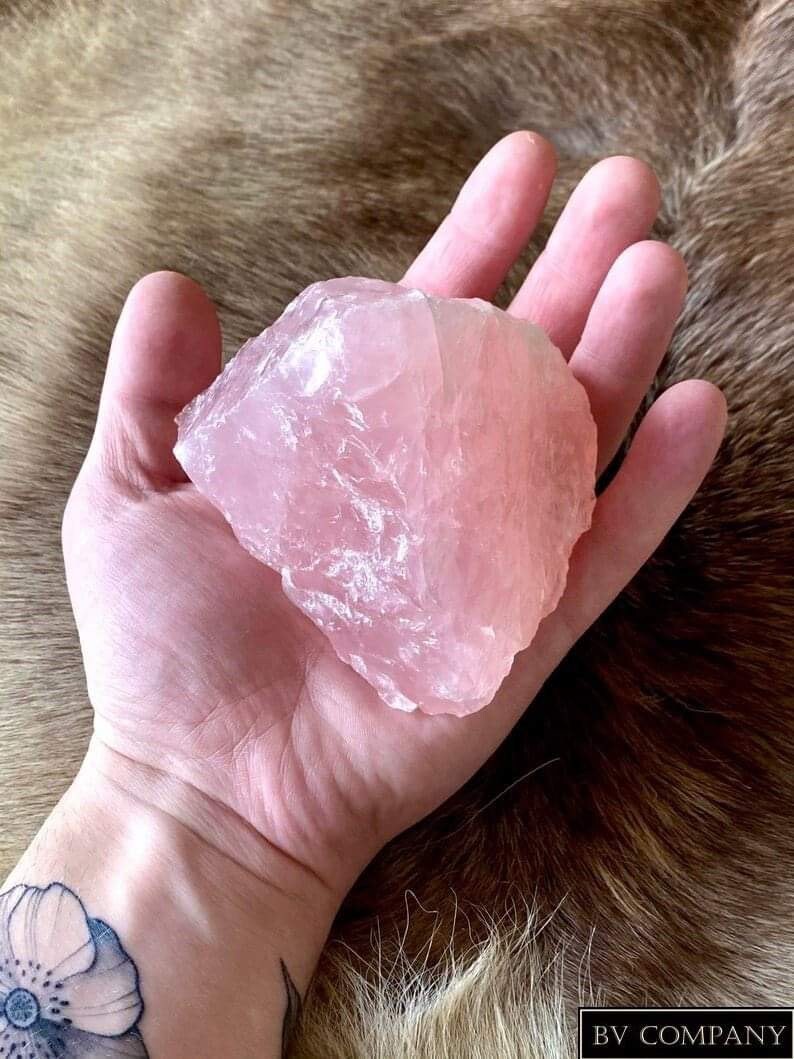 Quartz Rose Brut/Pink Raw Quartz