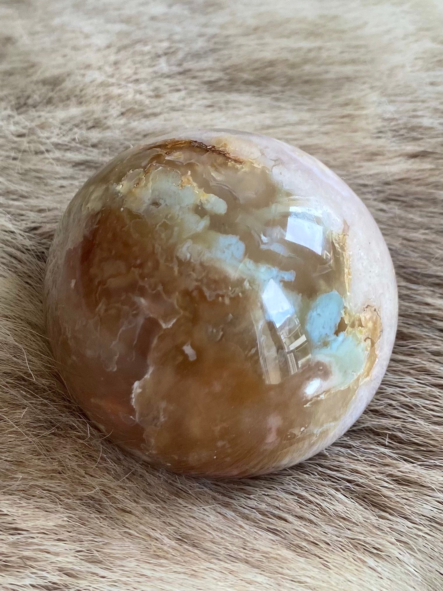 Sphère en Agate Fleur/Flower Ball