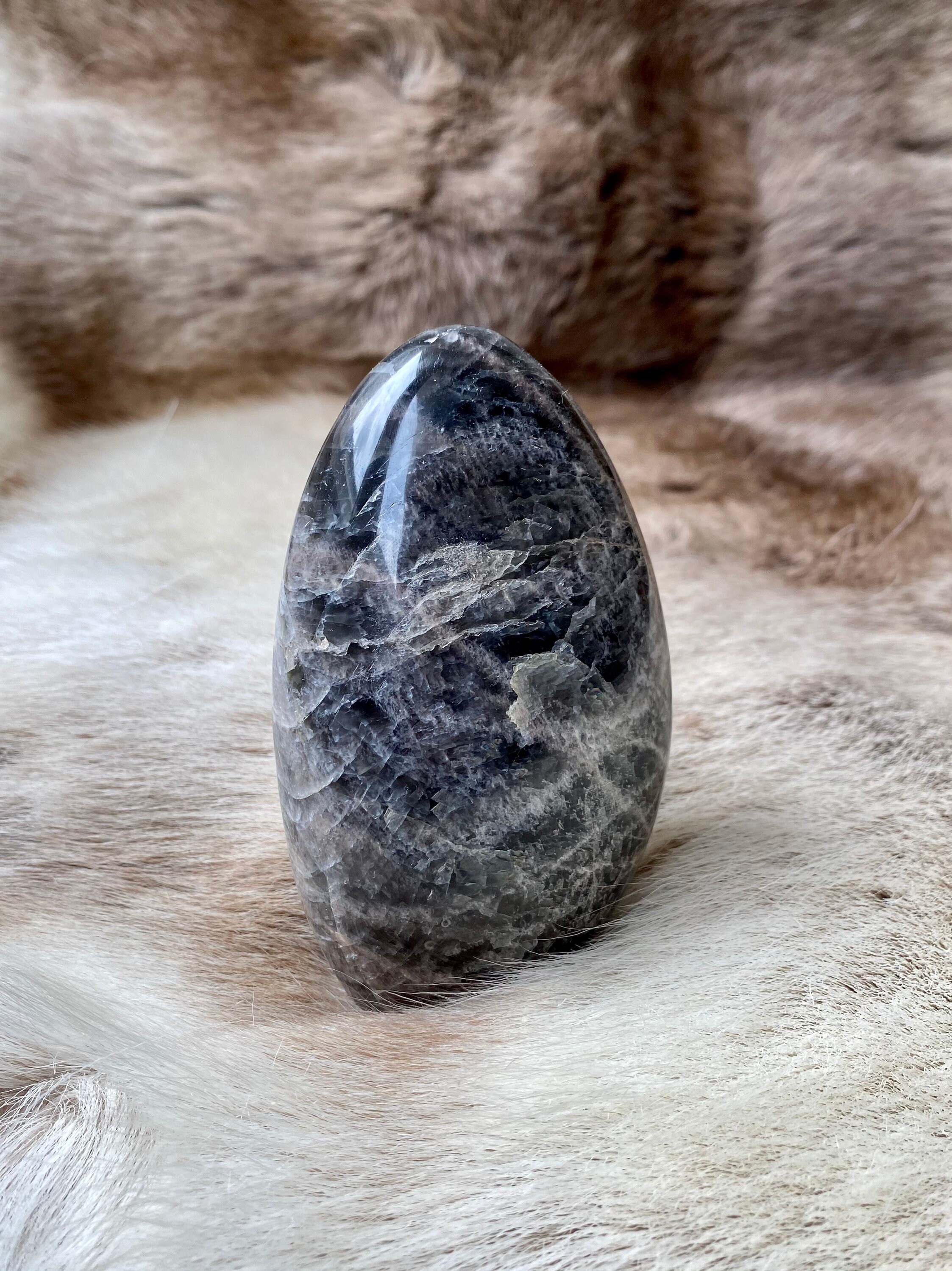 Pierre de Lune Noire - Forme Libre