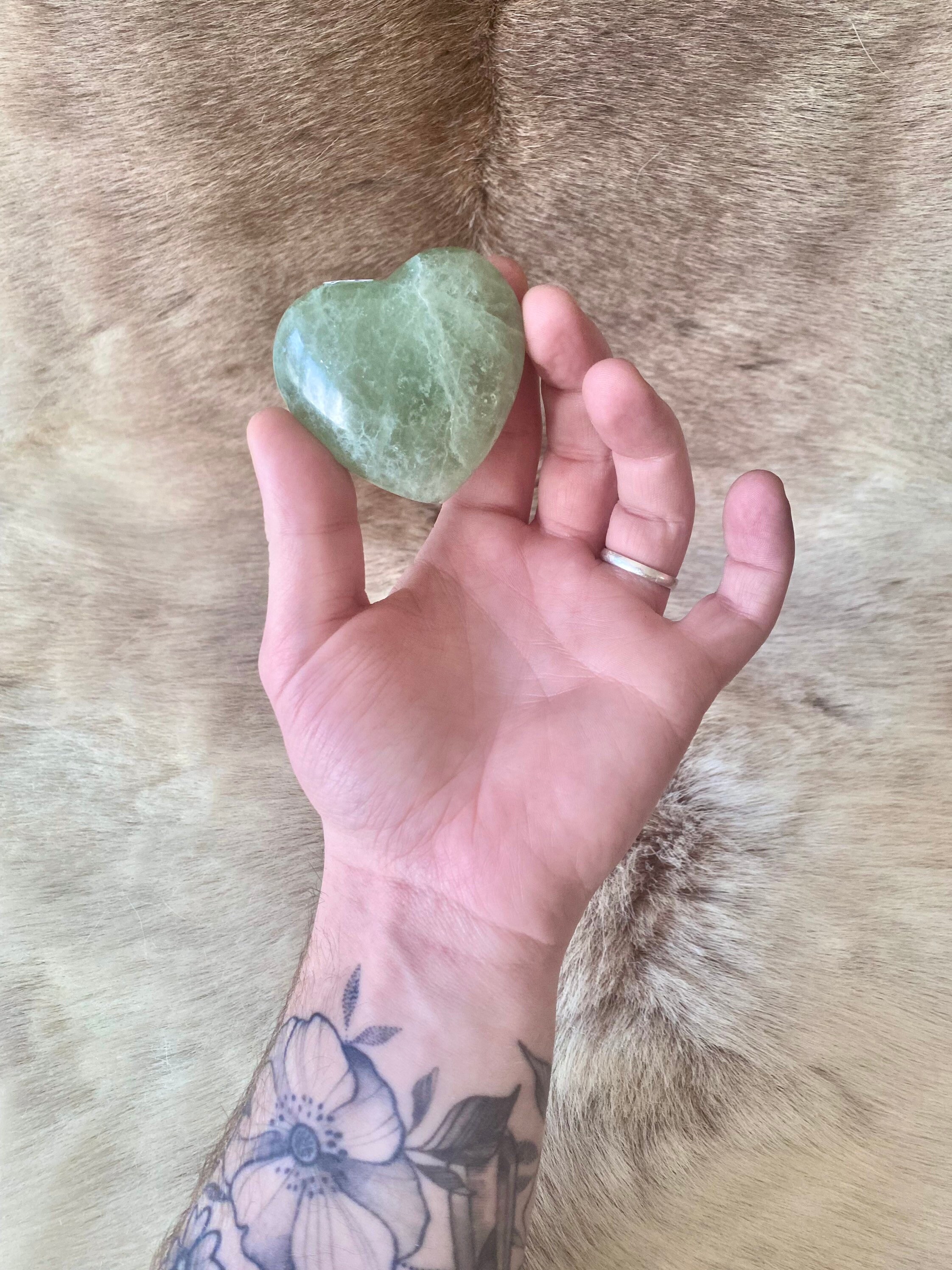 Coeur en Fluorite/Fluorine Heart