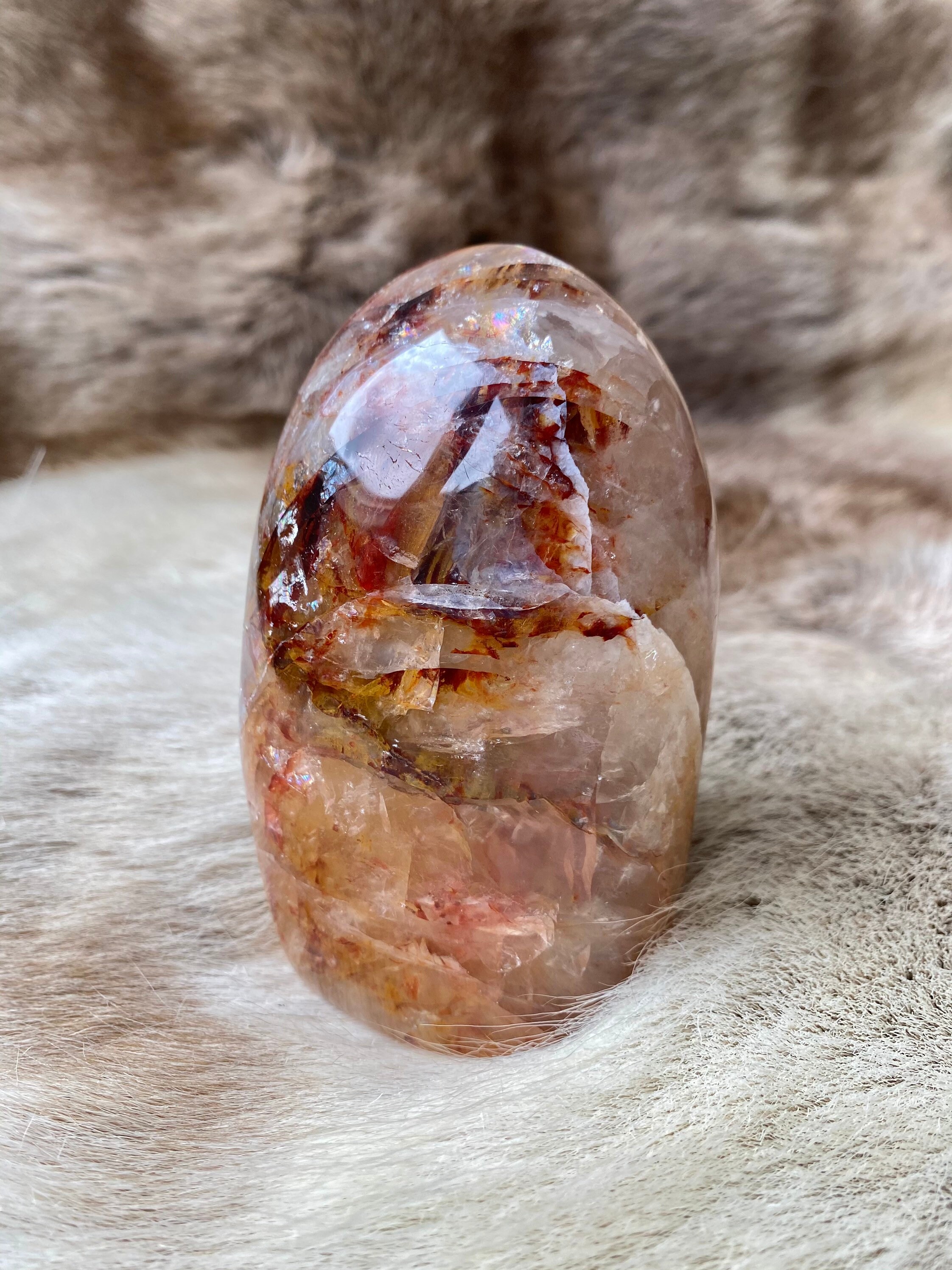 Forme Libre en Quartz Hématoïde Naturelle/Natural Hematoid Hematite