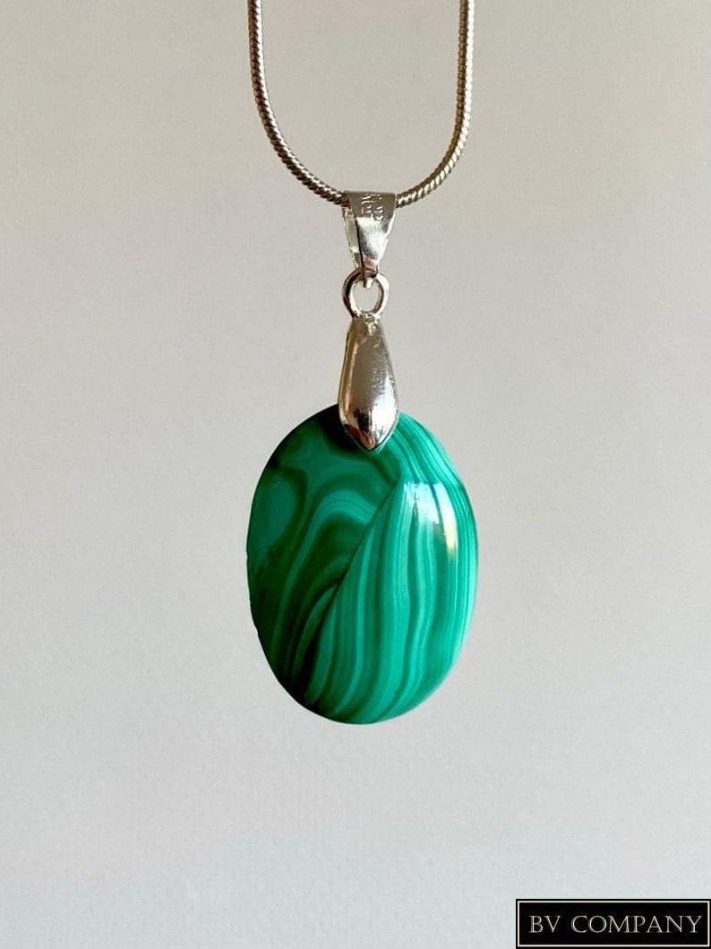 Pendentif Pierre - Malachite/Pendant
