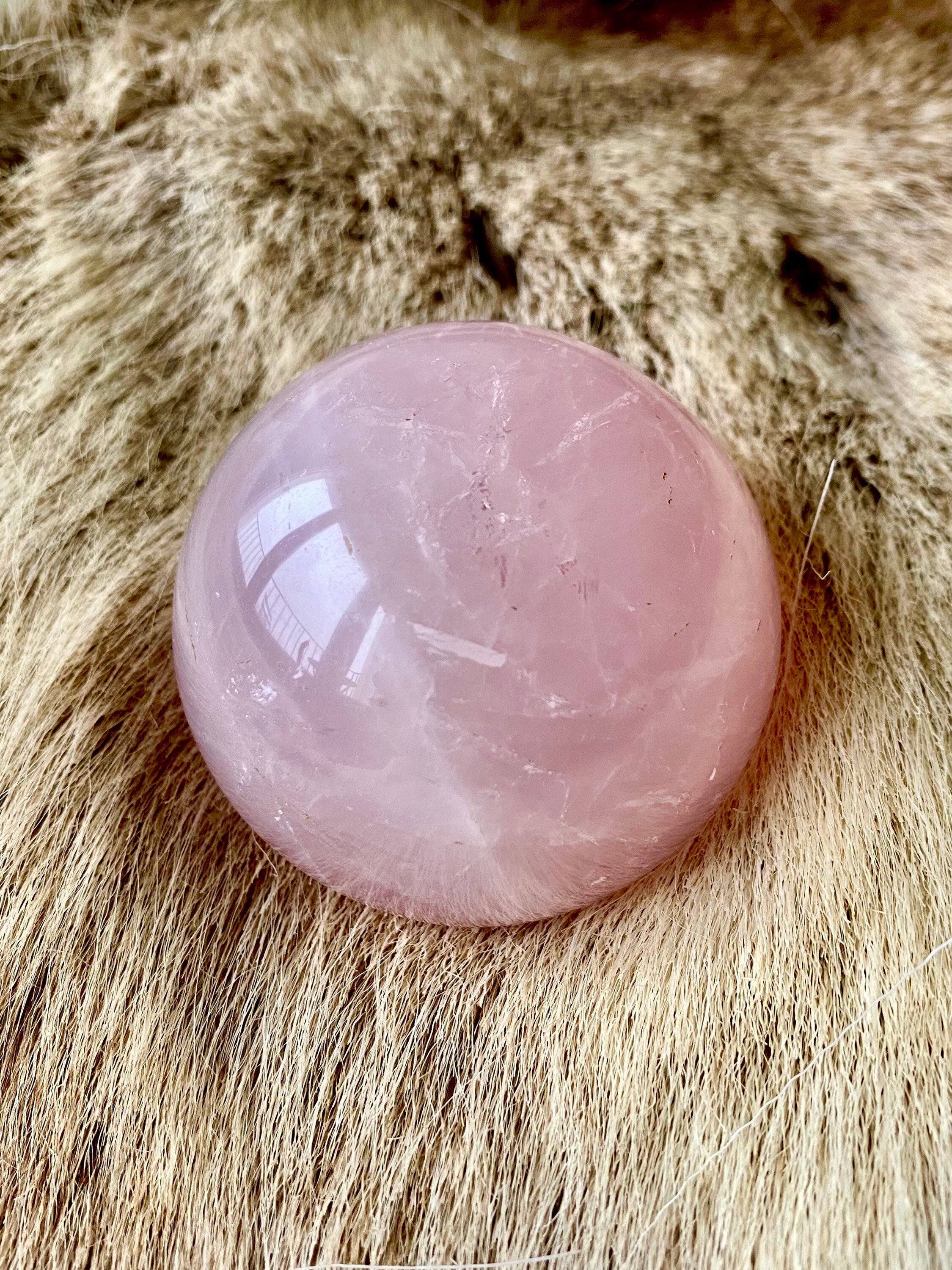 Sphère en Quartz Rose Naturelle/Natural Ball N3