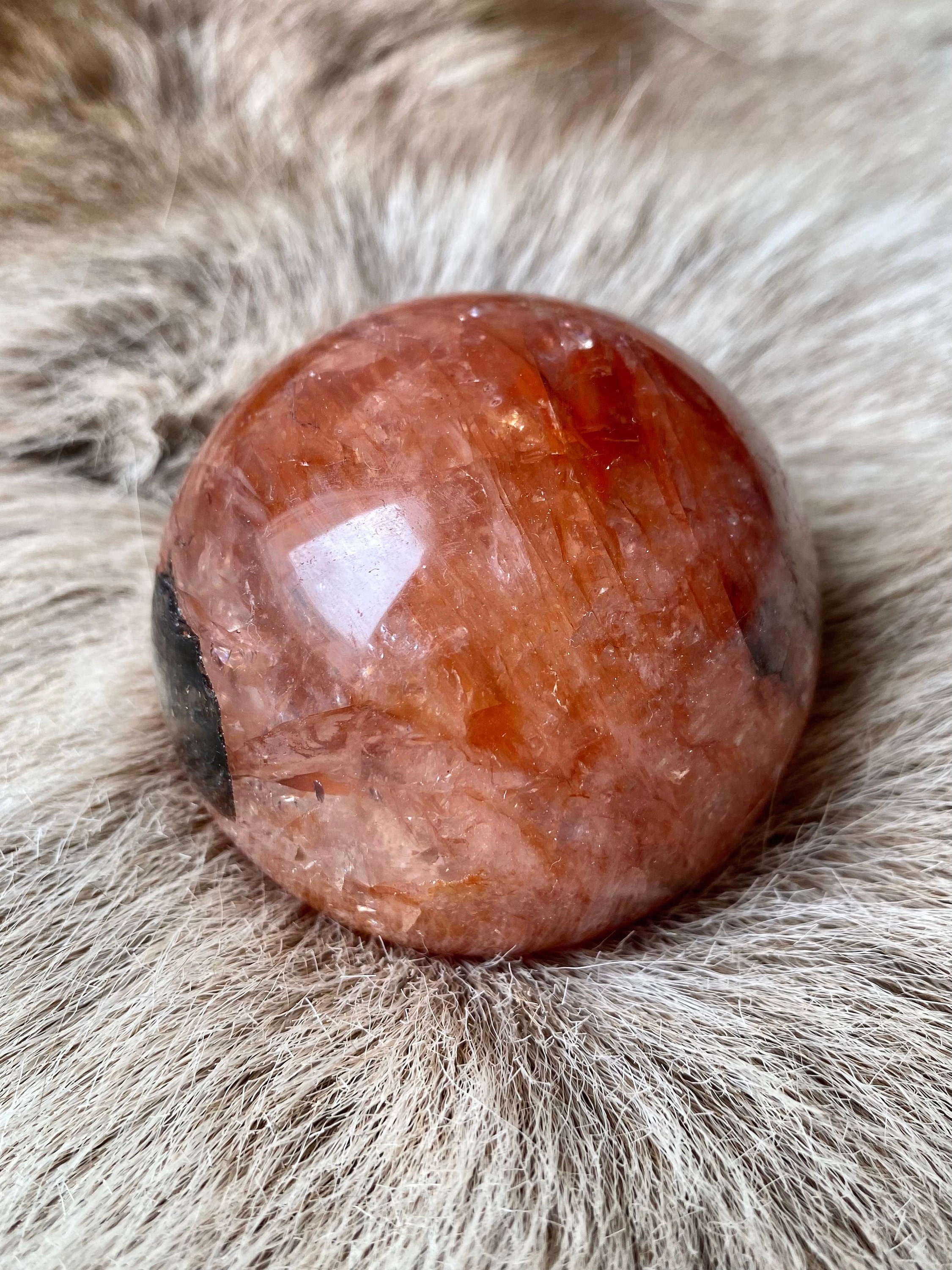 Sphère en Quartz Hématoïde Naturelle/Sphère Minérale