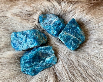 Apatite Bleue Extra - Pierre Brute