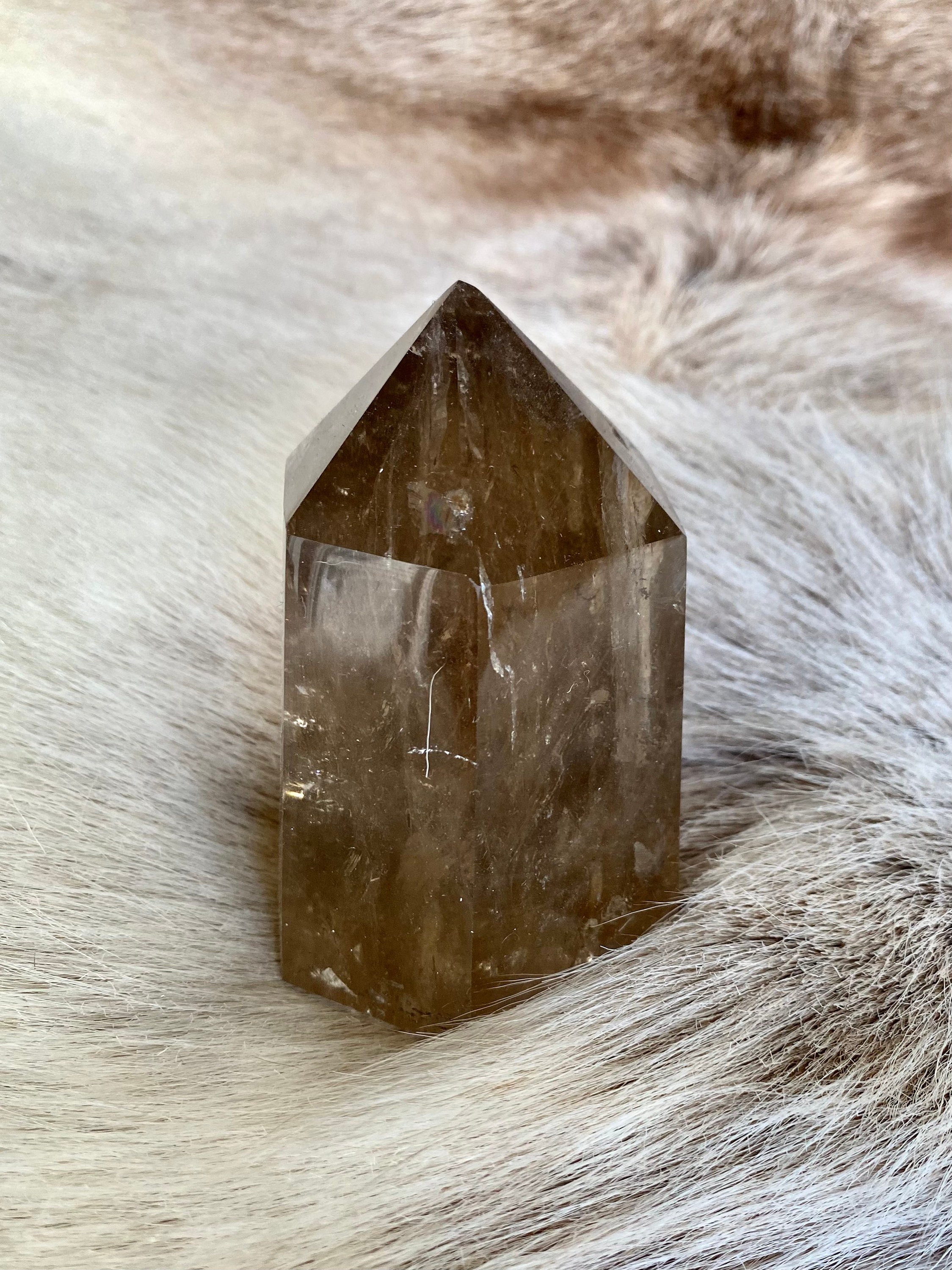 Obélisque en Quartz Fumé