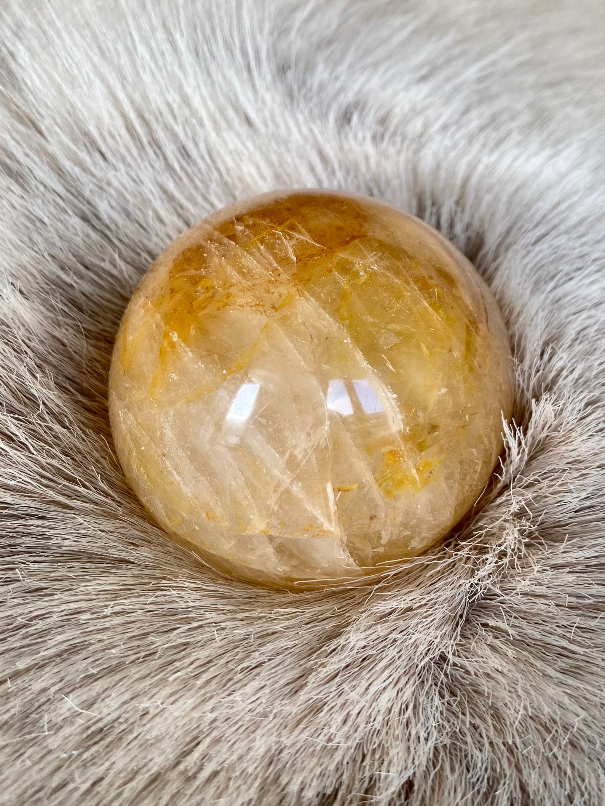 Sphère en Quartz Hématoïde Naturelle/Natural Hematoid Ball