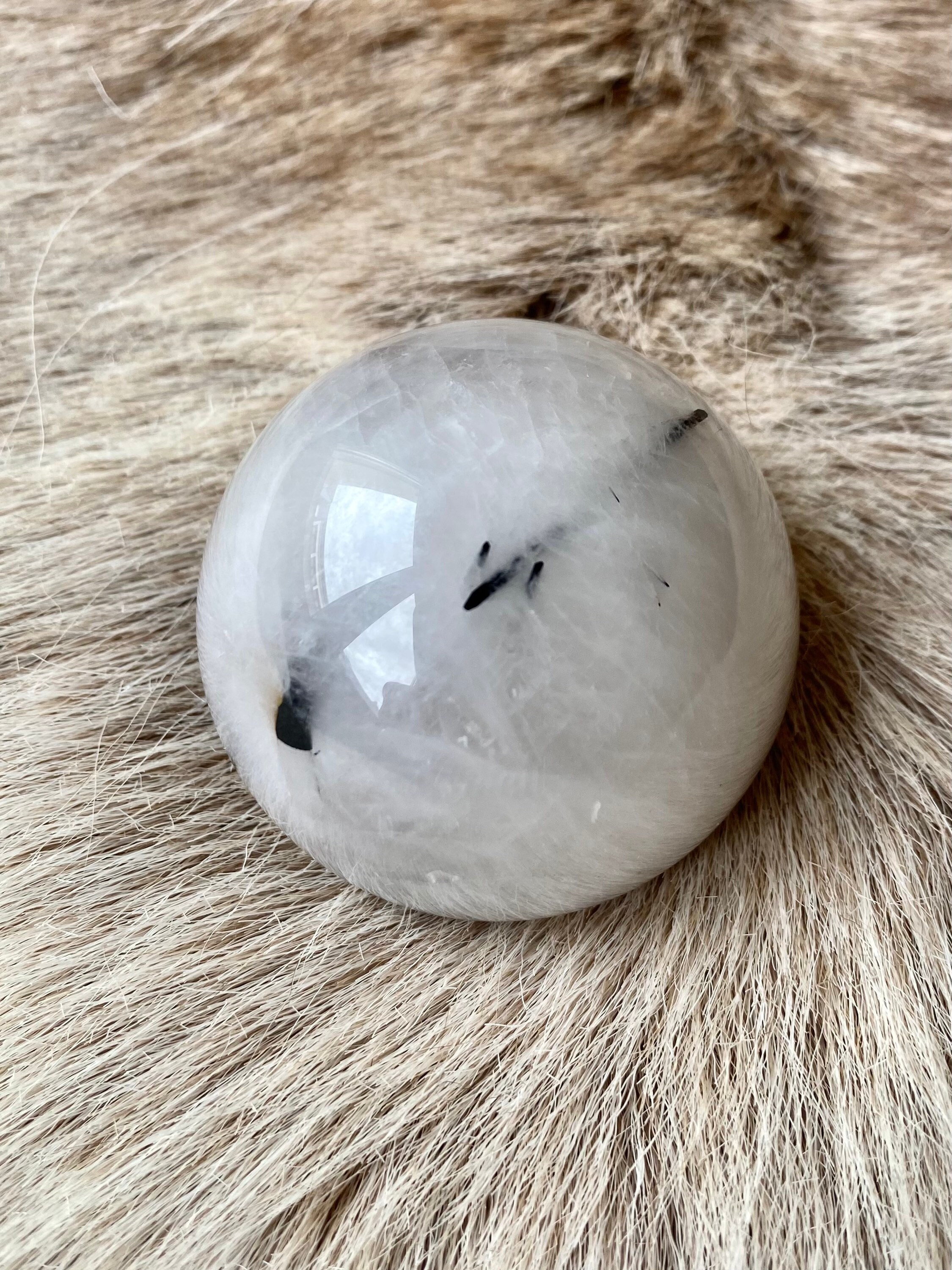 Sphère en Quartz Tourmaline/Sphère Minérale