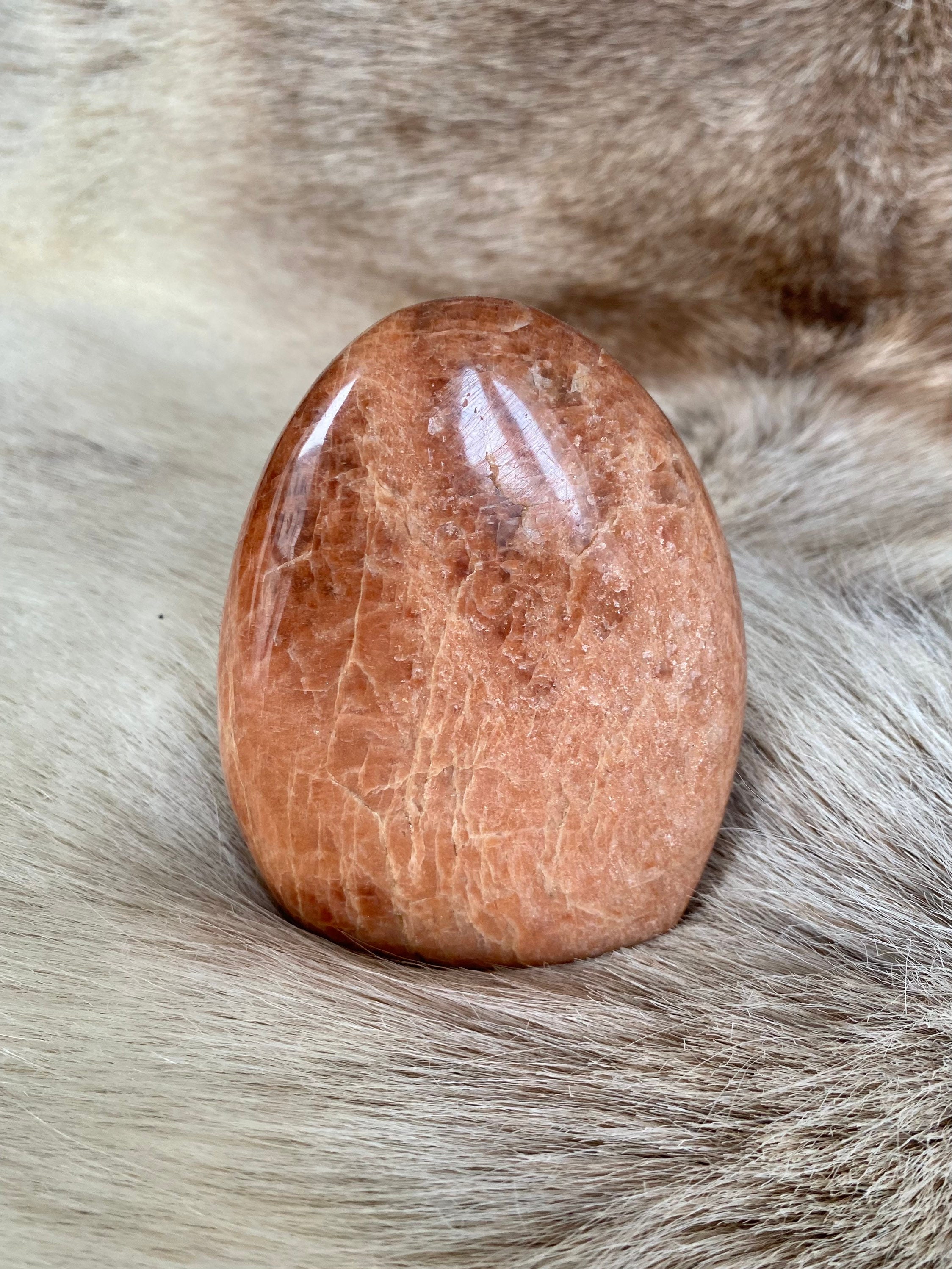 Pierre de Lune Orange - Forme Libre