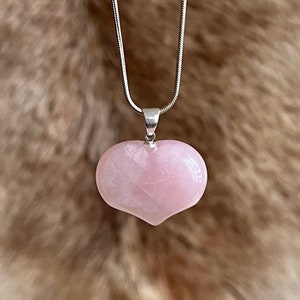 Rose Quartz - Rose Quartz Pendant - Natural Stone - Rose Quartz Jewelry - January Birthstone