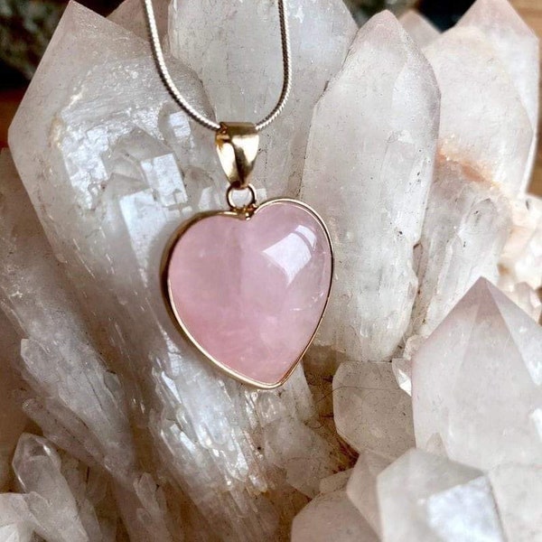 Quartz Rose - Pendentif pierre