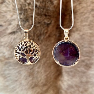 Amethyst - amethyst pendant - natural stone - stone pendant