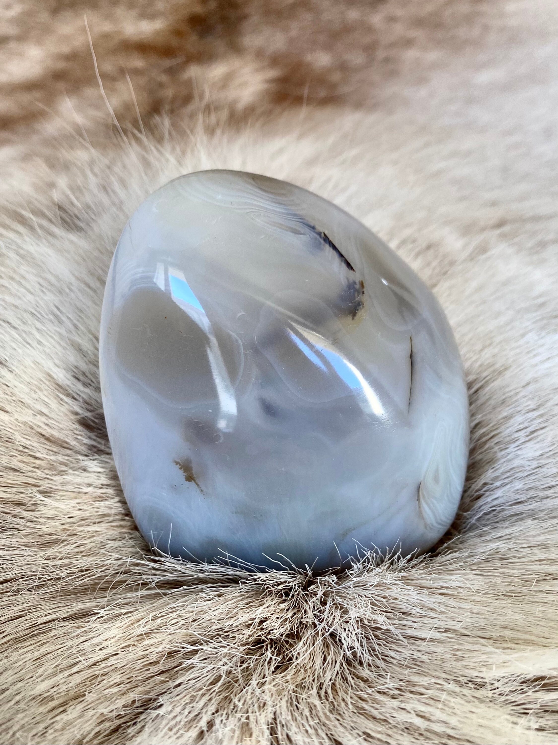 Forme Libre en Agate Grise