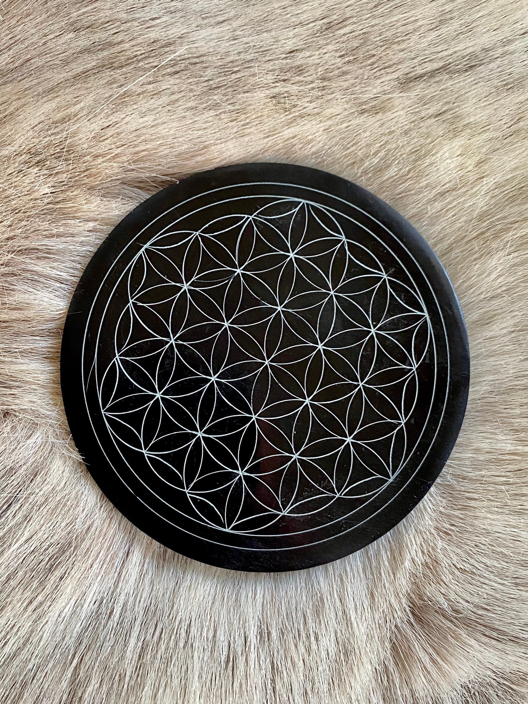 Fleur de Vie en Saponite - Plaque Charge