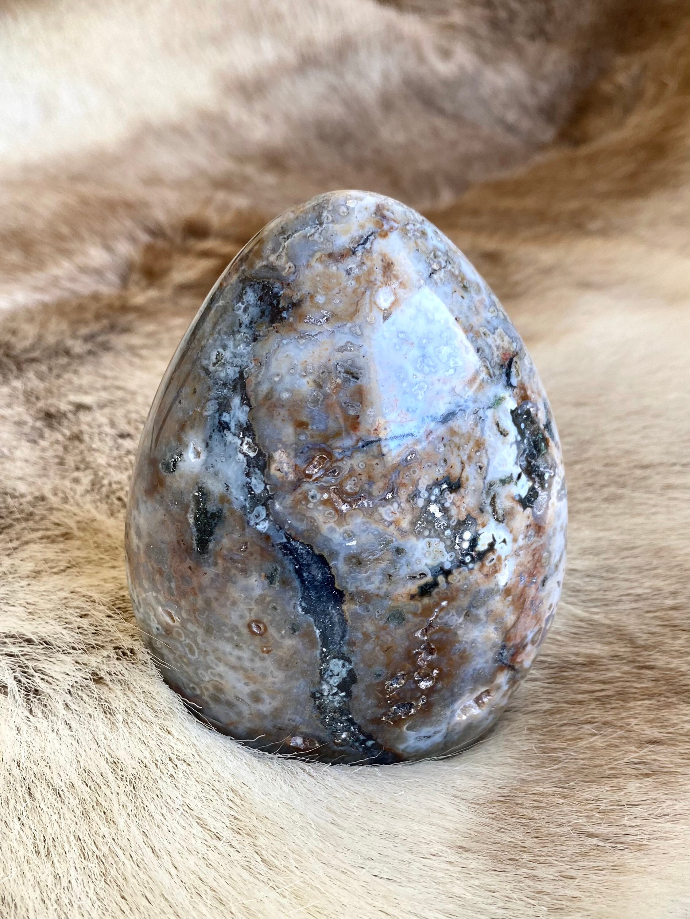 Jaspe Océan/Jaspe Orbiculaire - Forme Libre