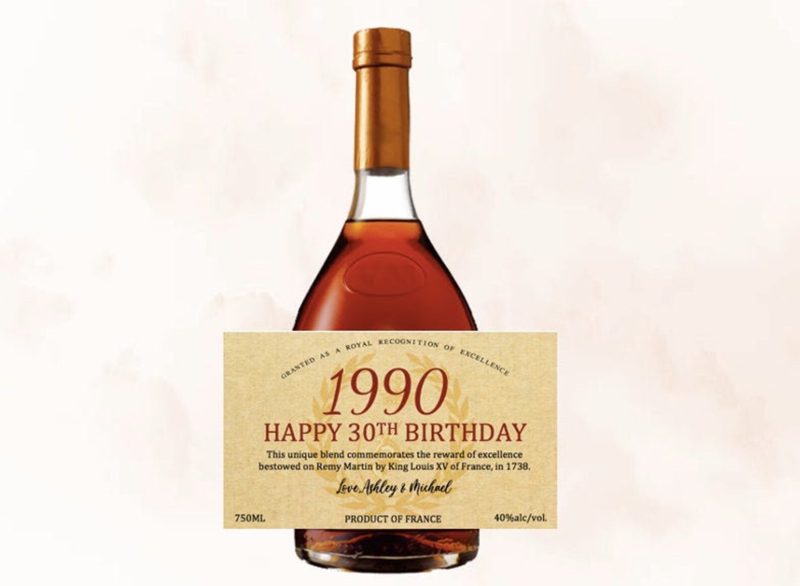 Birthday Custom 1738, Birthday Custom Cognac Champagne, Father's Day ...