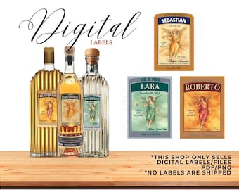 Digital Liquor Label, Custom Liquor Label, Custom Tequila Label, Gran Centenario Custom Liquor Label, Groomsman Tequila, Mini Tequila Label