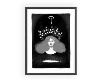 Dreamy Art Poster With Frame