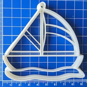 Sail Boat Cookie or fondant Cutter 3d printed