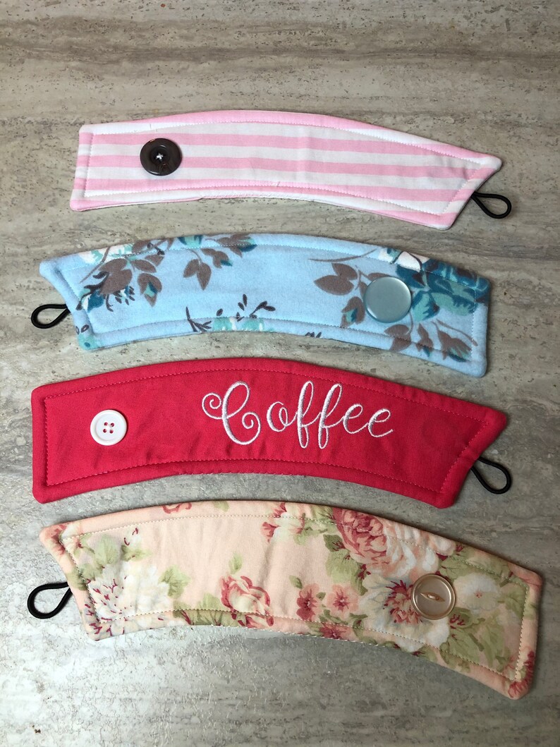 Download Coffee Cozy Cup Holder Reusable Coffee Sleeve | Etsy