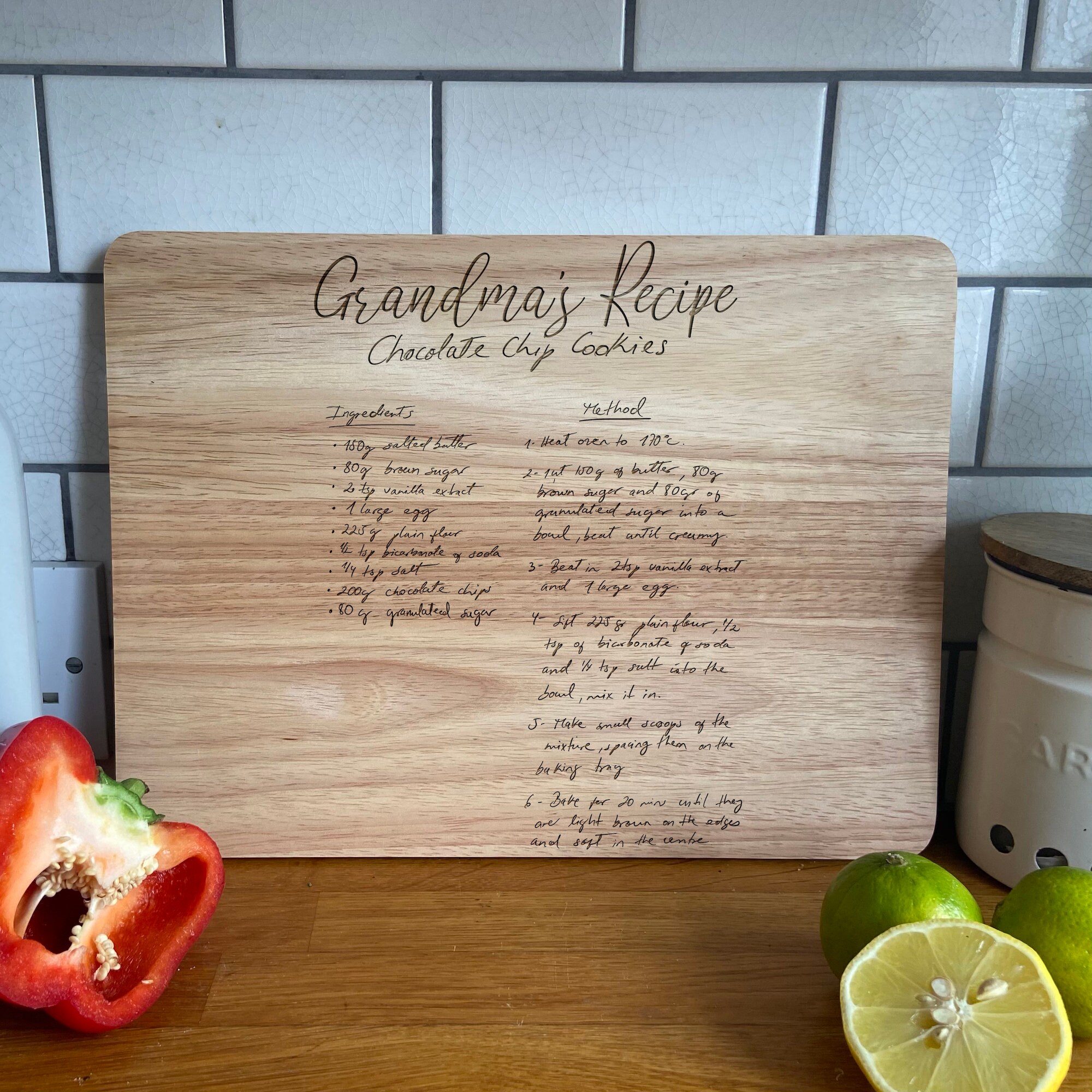 Recipe Cutting Board These Engraved Cutting Board With Your Etsy