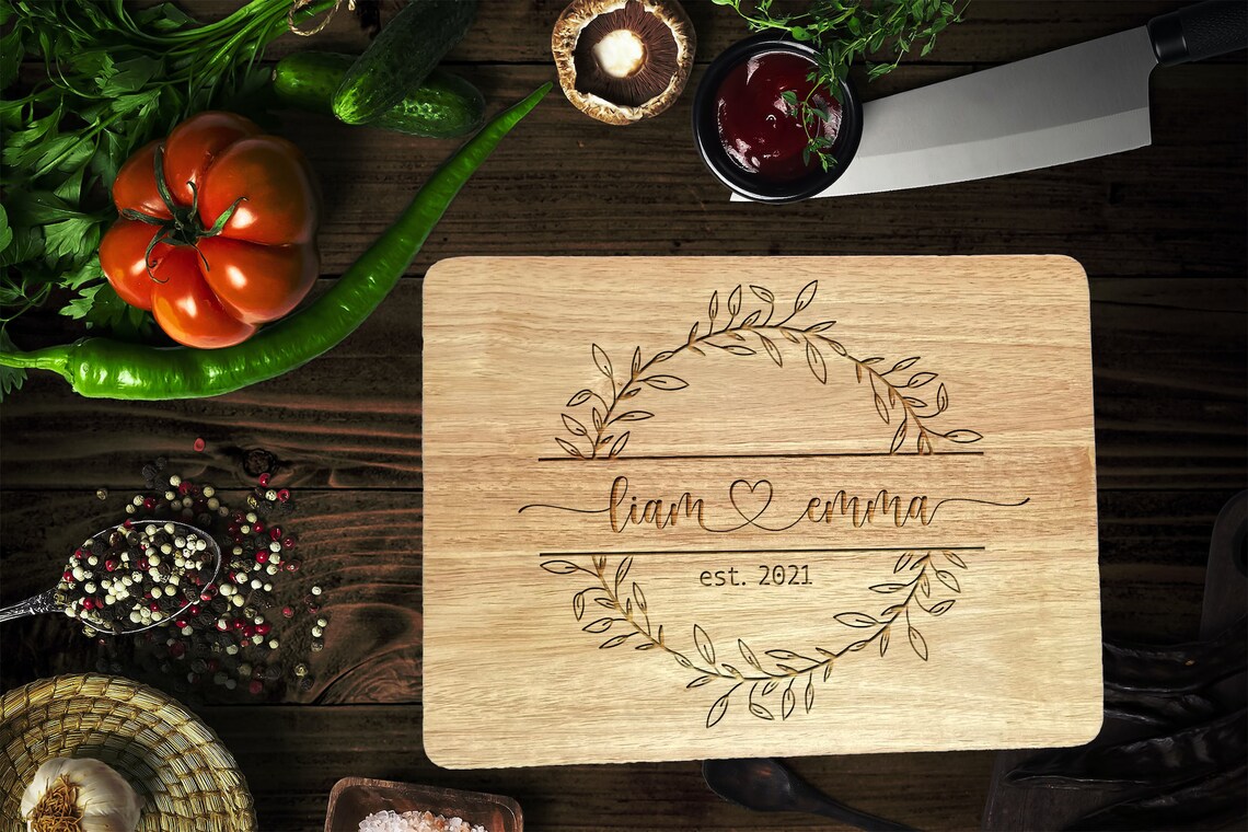 Custom charcuterie board Engraved cutting board Ideal Etsy