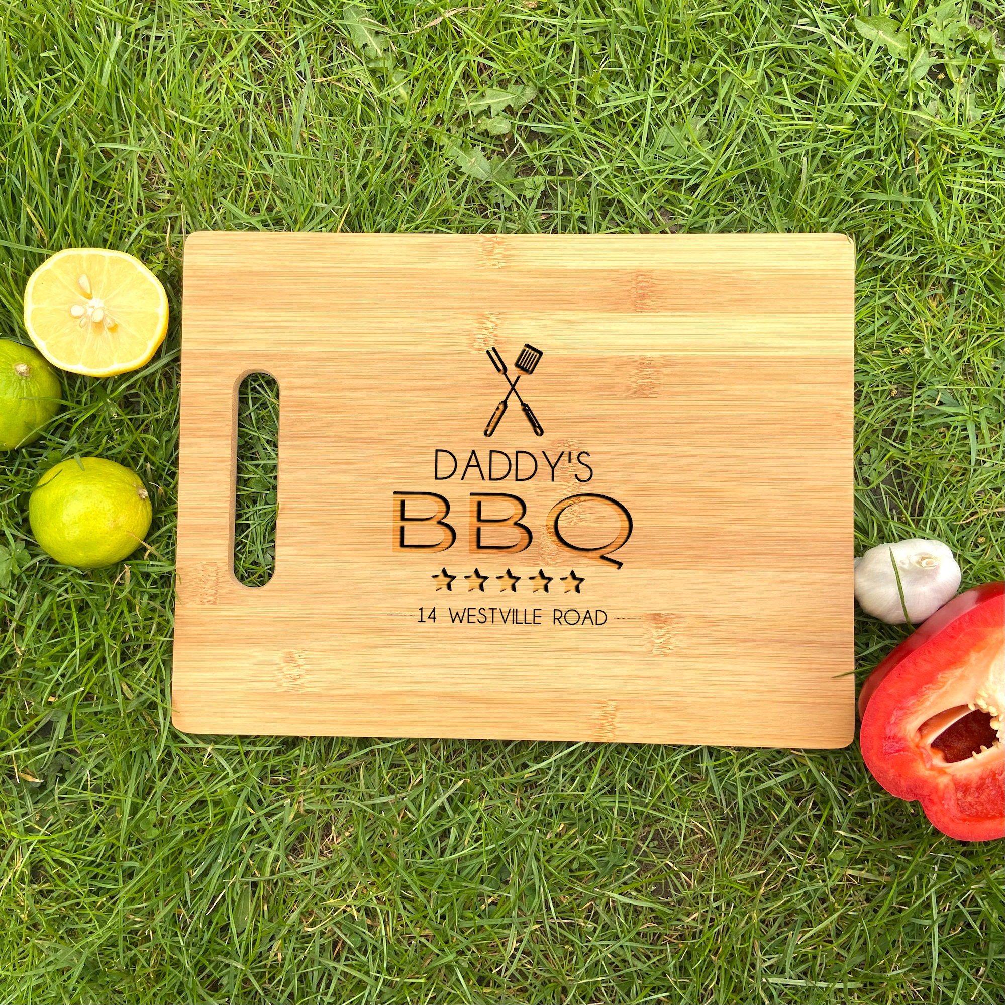 Custom cutting board for dad Engraved cutting board Fathers Etsy