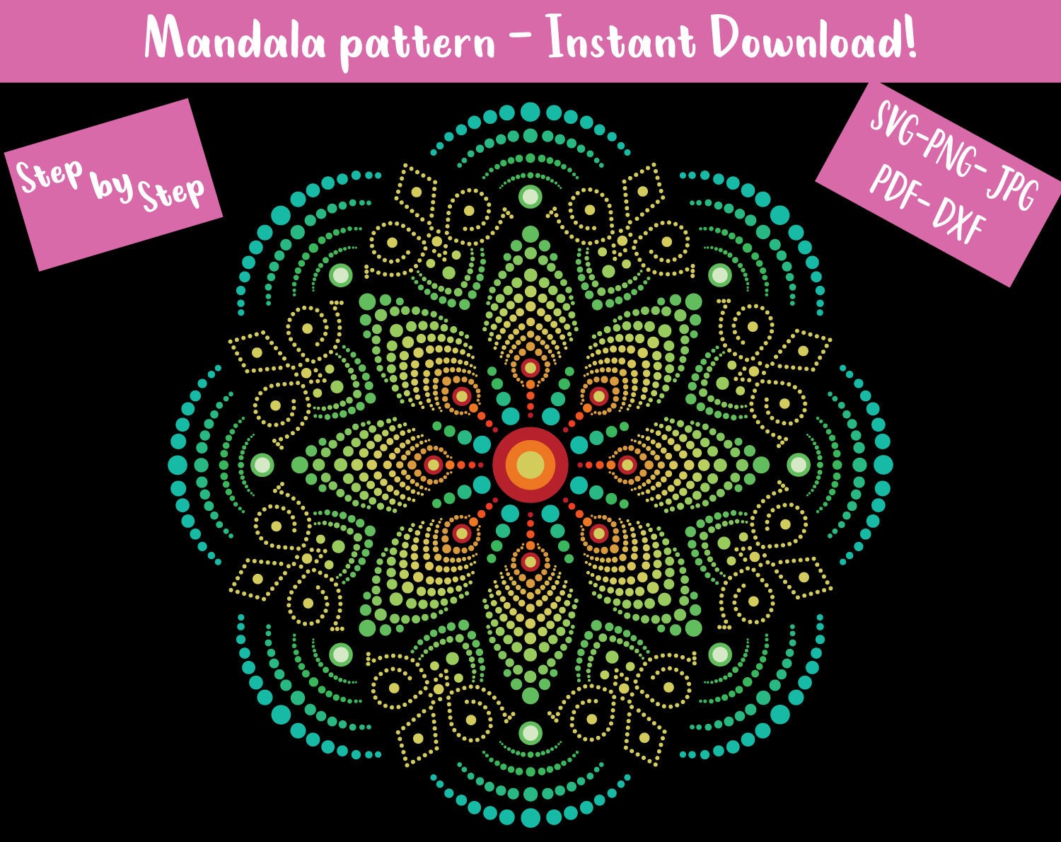 Imanes espirituales-Imanes mandalas-Imanes potentes-Imán de mandala -   España