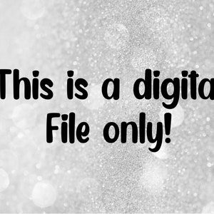 a sign that says "this is a digital file only!"