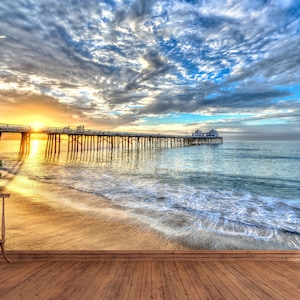 Pier 3D Photo Wallpaper / Pier 3D Fotobehang / Pier 3D Wandbilder Tapete / Foto Papel Tapiz / Poster