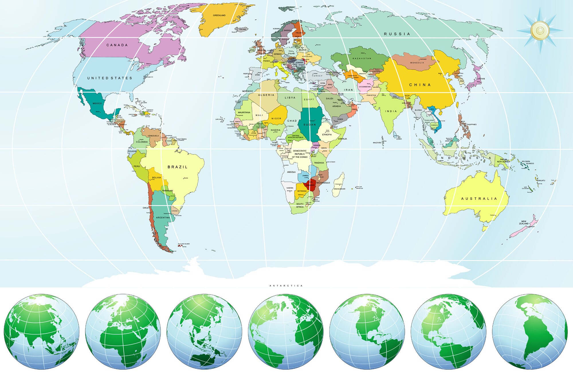 Every Perspective The World From Every Perspective World Map Wallpaper / De Wereld Vanuit ...
