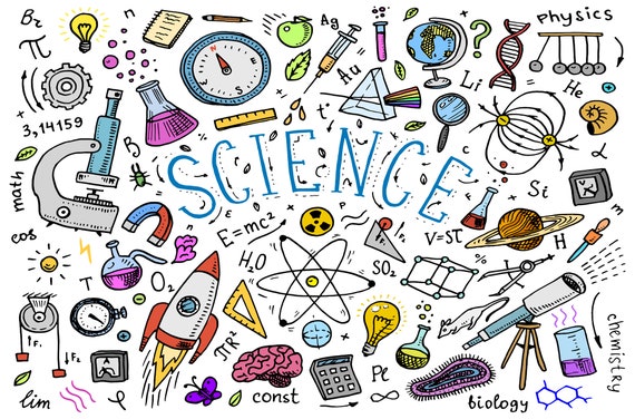 Science Figures Wallpaper Mural / School Science Room - Etsy