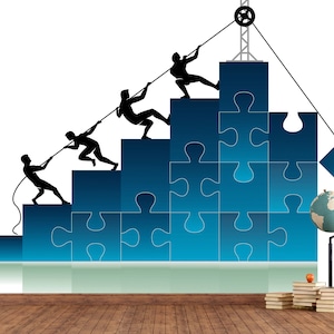 Insieme riusciremo a realizzare sfondi murali / decorazioni per ufficio / decorazioni per pareti per sale riunioni / lavoro di squadra / accessori per aree di lavoro vita aziendale
