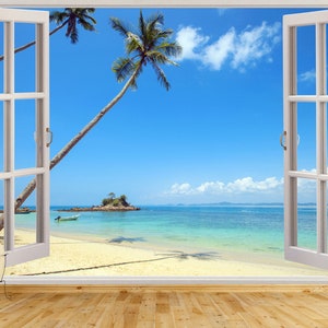 Window Wallpaper / Venster Fotobehang / Fenster Fototapete / Foto Papel Tapiz / Poster