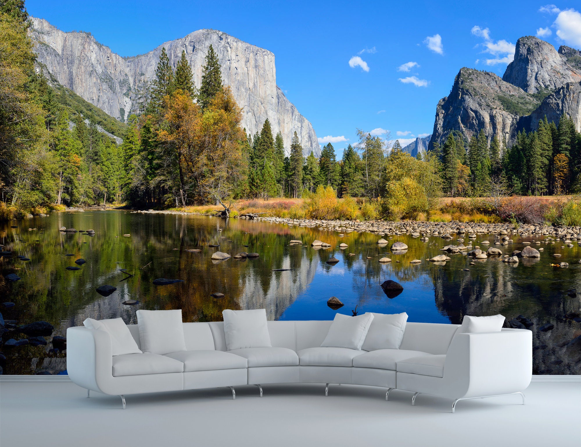 Mountain Lake Landscape Wallpaper Mural Nature Photo Wall Decor for ...