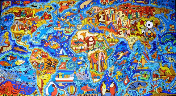 壁掛け　絵画　海外で購入 Amazon.co.jp: ジョーラム アベニュー 複製画 風景画 犬 散歩