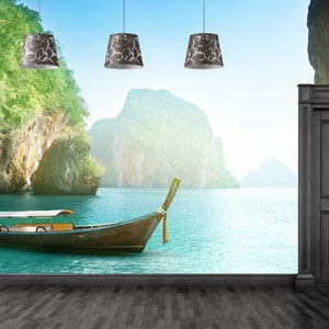 Undiscovered Bays 3D Wallpaper Mural / Onontdekte Baaien 3D Fotobehang / Unentdeckte Buchten 3D Tapete / Foto Papel Tapiz / Poster