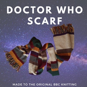 Tom Baker DOCTOR WHO 1974 Scarf Hand made and 12 feet long image 6